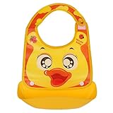 Lovoski キッズ　赤ちゃん　シリコン　食事　防水ビブ　スタイ　エプロン　全6パタン - スタイル4