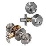 Dynasty Hardware V-CP-SIE-US15, Sierra Front Door Knob Entry Lockset and Single Cylinder Deadbolt Co