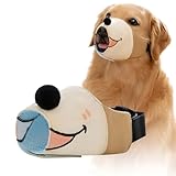 Refoiner犬 口輪犬用マズル犬の口輪 小型犬 中型犬 大型犬キャンバス製可愛い柄 通気性犬用口輪 マズルガード 犬吠え防止グッズ 無駄吠え防止グッズ 犬 噛みつき 防止 グッズ 犬 拾い食い防止 家具かじる防止 舐め防止 散歩グッズペット用品(L-推奨体重:12.5～30kg)