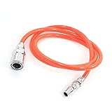 エアチューブホース 空気圧縮機チューブホース PUチューブホース 12.5mm 8x5mm 1M長さ オレンジ 柔軟