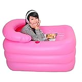 インフレータブルバスタブミディアムシックニング断熱プラスチック折りたたみシンプルな家庭のアダルトバスルームバスバスタブバスタブバスタブ ( カラーから゜ : ピンク ぴんく )