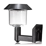 amzmonnsuta　 ガーデン壁掛け式白LEDソーラー充電式　壁ランプ屋外照明景観ライト 庭/中庭/芝生/通路に適す