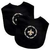 Baby Fanatic Team Color Bibs, New Orleans Saints, 2-Count by Baby Fanatic [並行輸入品]