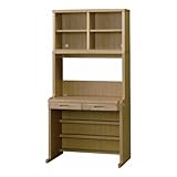 国産 完成品 収納力抜群 デスク90アルト ライトカラー[幅90.3cm 高さ180.3cm] 1246643