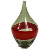 Essential D?cor Entrada Collection Handblown Glass Vase, 5.5 by 10-Inch [並行輸入品]
