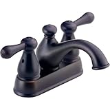 Delta Faucet 2578LF-RBMPU Leland, Two Handle Centerset Lavatory Faucet, Venetian Bronze [並行輸入品]