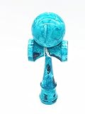 Kerang けん玉 ブルー マーブル模様 木のおもちゃ アウトドアスポーツ