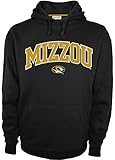 NCAA Missouri TigersメンズHuddle Up 2長袖フード付きトップシャツ、ミディアム、ブラック