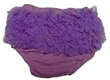 Solid Lavender Ruffle Chiffon Ruffle Bloomer Diaper Cover. Size Small. 0 to 15 Months. Great for Pic