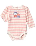 Gymboree Baby White Stripe Cupcake Bodysuit Sweet Pink 18-24 [並行輸入品]