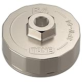 トネ(TONE) オイルフィルターレンチ(カップ形) 3FW-64 差込角9.5mm(3/8") φ64