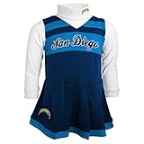 NFL Toddler Girls Cheer Jumper Dress withタートルネックセット