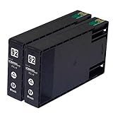 インクのチップス エプソン用 ICBK92L 互換インク ブラック 2本 (IC92BKの大容量版)