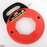 100 Ft Fish Tape Electrican Reel Pull Wires Cable Steel Hand Puller ATE Tools [並行輸入品]