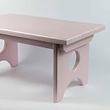 Solid Pine Personal Child's Stool or Bench By EarthBench: PINK - Made in the USA [並行輸入品]
