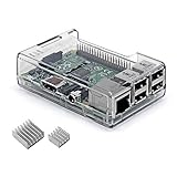 iUniker Raspberry Pi 3 b+ ケース Raspberry Pi 3 Model B+ 透明ケース Raspberry Pi 3B+ 3B用 - すべてのポートにアクセス可能 (クリア)