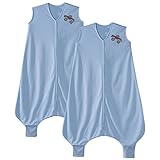 HALO Big Kids SleepSack Lightweight Knit Wearable Blanket, Blue, 4-5T, by Halo