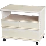 ライフスタイリングショップ テレビ台 ローボード コンパクト キャスター付 幅60 オフホワイト LS-921OWH