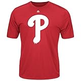 MLBメンズ合成公式ロゴTシャツ( Large , Philadelphia Phillies )