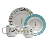 Oneida Gift Sets ABC Animal 4 Piece Children's Dinnerware Set [並行輸入品]