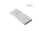 SHINA エンドミル 3.175mm フルートボールノーズ エンドミル 5x 0.2.5mm カーバイドPCBドレメルジュエリー CNC彫刻ルータービット ZT2.5