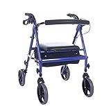 SUKONG 歩行車 ヒューマンケア 折畳可 ハッピーミニ 買い物カゴ付き ブルーメタリック