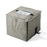 サンワダイレクト 宅配ボックス 簡易固定 軽量 折りたたみ可能 印鑑ケース付 盗難防止ワイヤー 鍵付 50リットル ライトグレー 300-DLBOX008LGY