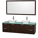 Wyndham Collection WCR410072ESGRD28WHM1DB Amare 72" [並行輸入品]