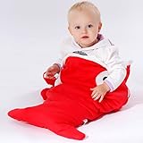 (マサリン)Masaling ベビーカーシュラフ　ベビー ふとん　 赤ちゃんの寝袋 　毛布 　お出かけ　新生児　寒さ対策　可愛いサメ (レッド)