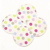 Cotton Nursing Breast Pads Dots Pattern Set of 2 Pairs by Breast Pads