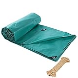 QIANGDA オーニング テントグリーン ターポリン アウトドア カーポート 防水 アンチエイジング 不透明 掛け布団 木材を保護する 耐食性 -195g / M 2、厚さ0.25mm、 サイズはカ