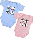 BabyPrem Baby Premature Twins 2ボディスーツコットン服ベビーA Baby B 3 – 13lb カラー: ブルー