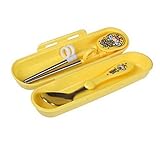 Baby Portable Training Spoon Stainless Steel Kids Beginner Easy Chopsticks Learning Flat Spoon Set f