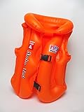 【オレンジLサイズ】子供用スイムベスト　旅行やレジャー、水泳や海、川遊びに最適なジャケットタイプの浮き輪遊具です。サイズはS～Lサイズ御座います。