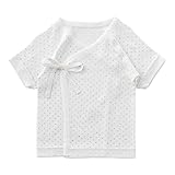 (チャックル) chuckle ドット新生児短肌着【50cm】 サックス 50cm P6724-50-30