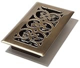 Decor Grates SPH408-A 4-Inch by 8-Inch Scroll Floor Register, Antique Brass [並行輸入品]