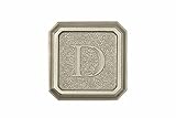 Architectural Mailboxes 3650SN-D Aluminum Satin Nickel Monogram - Letter "D" [並行輸入品]