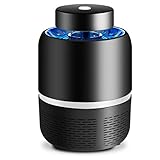 蚊取り器 蚊ランプ UV光源吸引式捕虫器 USB給電式 超静音 省エネー 携帯便利 静音 化学薬品不使用 寝室 リビング 居間 台所 アウトドア用 携帯便利 吸引式捕虫器 (ブラック)