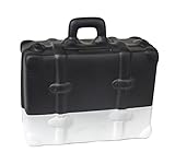 sagebrookホームスーツケースCoin Bank Sculpture 6" x 3" x 5.5" ホワイト 12323