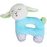 【Ani Mam Kids】ベビー用 かわいい 動物 ふわふわ にぎにぎ 音が鳴る アニマル 知育玩具 (メエメエ（ブルー）)