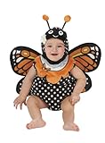 Just Pretend Kids Infant Romper、0 – 6か月、Monarchバタフライ