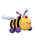 Zubels 蜂のエリザベス 手編み 赤ちゃん用ラトル環境に優しい、5インチ。