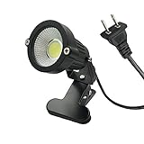 防水 led クリップライト 5W (40W相当) 白色 コード長3m ledクリップライト ledライト 店舗 屋外 照明 看板 間接照明 電気スタンド デスクスタンド