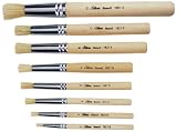 Silver Brush Limited SI-1808S 8-Piece Silver Stencil Brush Set by Silver Brush Limited