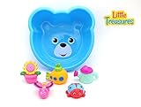 Cute Baby bath toy set for 18+ months toddlers - Interactive educational fun bath time toys includes