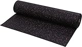 ISL ラバートレーニングマット 5mm厚 1m×6m ロールタイプ ブラックｘレッドチップ
