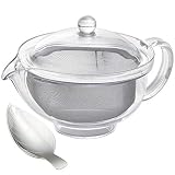 曙産業 クリアティーポット ステンレスメッシュ 280ml ティーメジャーセット トライタン樹脂 日本製 TW-3721