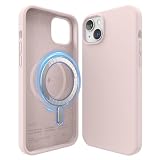 elago 磁気シリコンケース MagSafe iPhone 14 Max 6.7インチ対応 - マグネット内蔵、すべてのMagSafeアクセサリーに対応(ラブリーピンク)