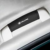 ヴェルファイア 適用 車 ルーフハンドル 保護 カバー ヴェルファイア VELLFIRE 20系 30系 40系対応 ベルクロ式 室内ドアハンドル プロテクター 防汚 滑り止め 傷防止 車用 ハンドル カバーアシストグリップ いい通気性 快適な感触 PUレザー製 取り付け簡単 2点セット (ブラック, ヴェルファイア 適用)