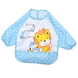 B Baosity 子供 芸術 スモック 防水 アーティスト ペイント エプロン 長袖 食事用スタイ エプロン